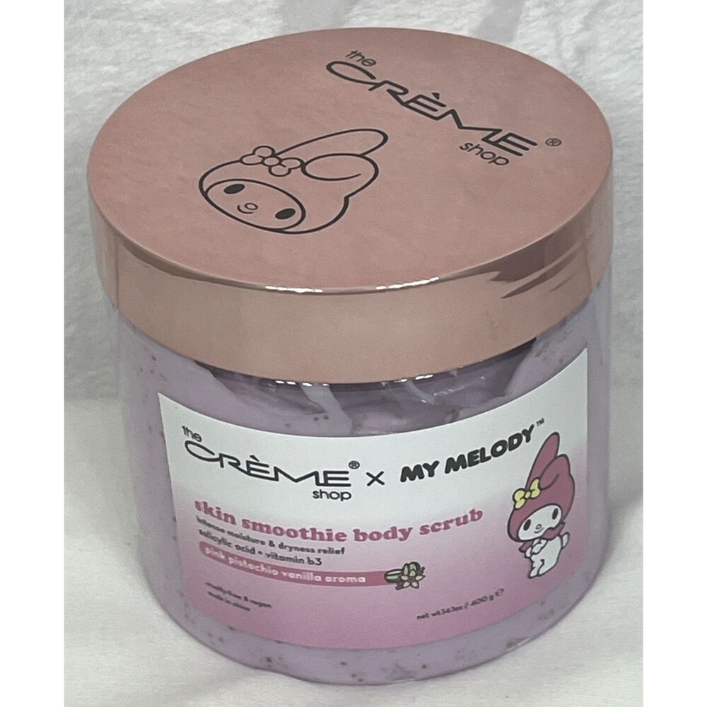 The Creme Shop x My Melody Skin Smoothie Body Scrub Pistachio Vanilla 1.4oz NEW